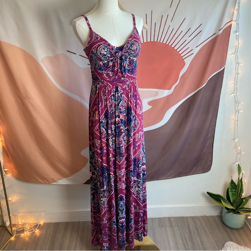 Moulinette Soeurs Vetements Anthropologie Paisley Floral Flowy Maxi Dress S